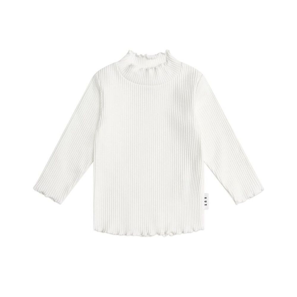 Huxbaby Boys  Almond Milk Rib Skivvy Top, White